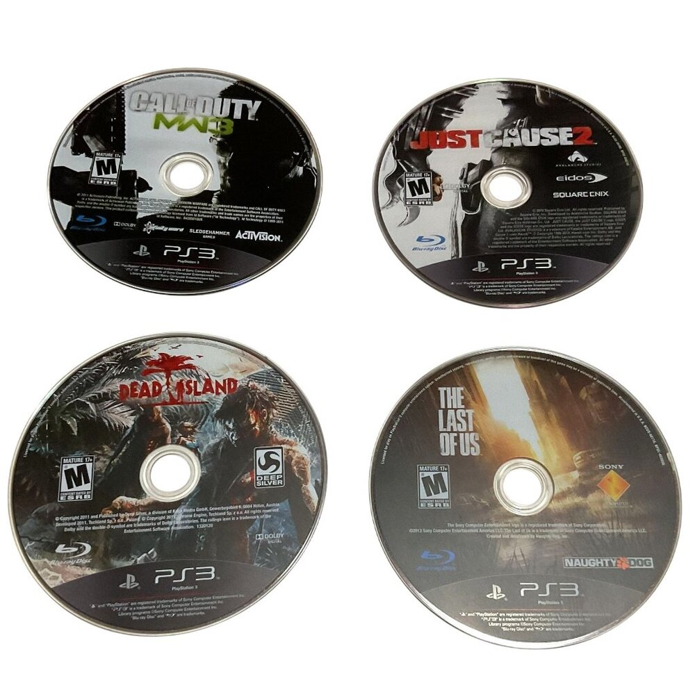 PS3 Playstation Lot of 4 Games Call of Duty & More Disc Only No Box Untested